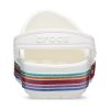 Crocs (GS) Bayaband Rainbow Glitter Clogs “White Red” 209731-100