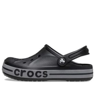 Crocs (GS) Bayaband Reflective Band Clogs “Black Grey” 209213-001