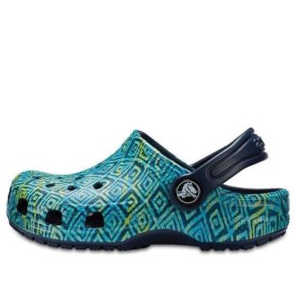 Crocs (GS) Classic Graphic Clogs “Blue Green” 204816-410