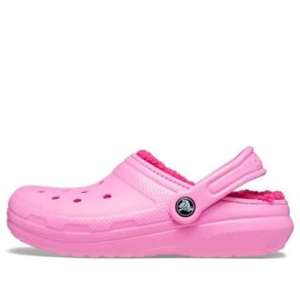 Crocs (GS) Classic Lined Clogs “Taffy Pink” 207010-6SW
