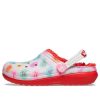 Crocs (GS) Classic Lined Elevated Sweethearts Clogs “Red White” 207738-119