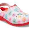 Crocs (GS) Classic Lined Elevated Sweethearts Clogs “Red White” 207738-119