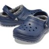 Crocs (GS) Classic Lined Glitter Clog “Blue” 207010-459