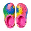 Crocs (GS) Classic Lined TieDye Graphic Clogs “Blue Pink” 206683-6RW