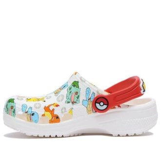 Crocs (GS) Classic Pokemon Clogs “White Red” 207754-94S