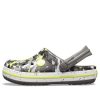 Crocs (GS) Crocband Camo Printed Clogs “Grey Black Yellow” 205301-0ED