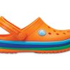Crocs (GS) Crocband Rainbow Band Clogs “Orange Blue” 205205-80O