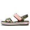 Crocs (GS) Crocband Seasonal Graphic Sandals “Green Pink” 205765-737