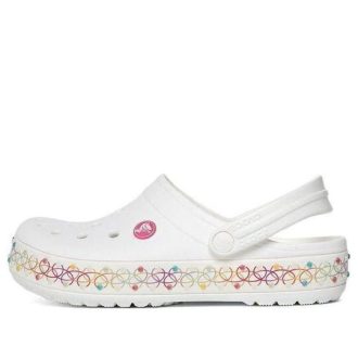 Crocs (GS) Crocband Stretch Necklace Clog “White Multi” 208269-94S