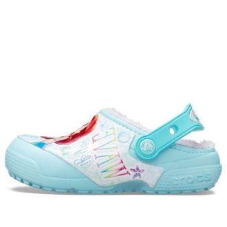 Crocs (GS) Fun Lab Disney Little Mermaid Clogs “Sky Blue White” 206281-4O9