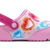Crocs (GS) Fun Lab Heart Lights Clogs “Pink Blue” 205648-6I2