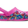 Crocs (GS) Fun Lab Multi Butterfly Band Light Clogs “Pink Blue” 206158-6QQ