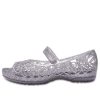 Crocs (GS) Isabella Glitter Peep Toe Sandals “Silver” 202602-040