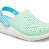 Crocs (GS) LiteRide Clogs “Neo Mint White” 205964-3TM