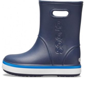 Crocs (GS) Rain Boots “Navy Bright Cobalt” 205827-4KB
