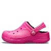 Crocs (GS) Ralen Lined Clogs “Candy Pink Black” 16245-6X1