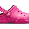 Crocs (GS) Ralen Lined Clogs “Candy Pink Black” 16245-6X1