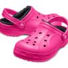 Crocs (GS) Ralen Lined Clogs “Candy Pink Black” 16245-6X1