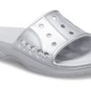 Crocs II Metallic Slides “Silver” 209210-1FT