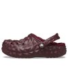 Crocs Lined Geometric Clogs “Dark Cherry” 210069-6WD