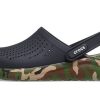Crocs LiteRide Shoe Printing Classic Sandals Unisex Black 206491-0C4