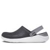 Crocs LiteRide Shoe Sandals Black Smoke Grey Unisex 204592-05M