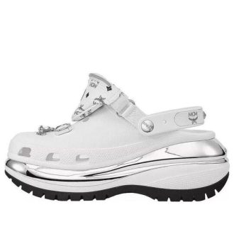Crocs Mega Crush Clogs “White Silver” 209357-100