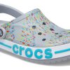 Crocs Printing Beach Unisex Gray Blue Sandals “Grey Blue” 206232-0ES