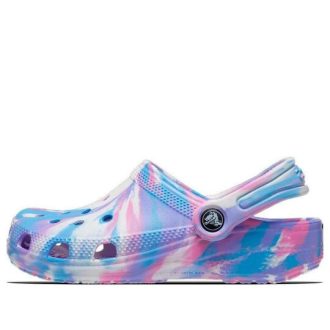 Crocs (PS) Classic Marbled Clog “Blue Purple Pink” 207464-102
