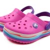 Crocs (PS) Crocband Wavy Band Small Crocs Casual Pink Purple Sandals “Pink Purple” 205697-6L0