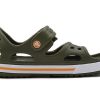 Crocs (PS) Flat Casual Army Green Sandals 14854-309