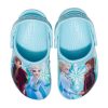 Crocs (PS) Frozen Printing Outdoor Flat Heel Sports Blue Sandals 207078-4O9