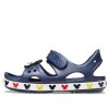 Crocs (PS) Funny Mickey Velcro Outdoor Open Toe Flat Heel Sports Deep Blue Sandals 206171-410