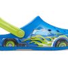 Crocs (PS) Funny Pattern Flat Heel Sports Blue Sandals 207074-4JL