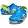 Crocs (PS) Funny Pattern Flat Heel Sports Blue Sandals 207074-4JL