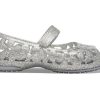 Crocs (PS) Isabella Flower Flat “Silver” 205461-040