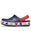 Crocs (PS) Mickey Outdoor Flat Heel Sports Deep Blue Sandals 207077-410