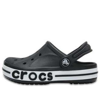 Crocs (PS) Small Crocs Outdoor Flat Heel Beach Sports Black White Sandals “Black White” 205100-001