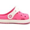 Crocs (PS) Small Crocs Outdoor Flat Heel Sports Pink Sandals 202282-6MI Crocs (PS) Small Crocs Outdoor Flat Heel Sports Pink Sandals 202282-6MI