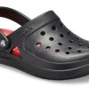 Crocs Reviva Beach Sandals Black Red 205852-0BU