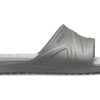 Crocs Reviva Cozy Non-Slip Flat Sports Slippers Unisex Gray 205546-0DV