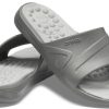 Crocs Reviva Cozy Non-Slip Flat Sports Slippers Unisex Gray 205546-0DV