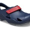Crocs (TD) Crocs All Terrain Fisherman Clogs “Navy Red” 208351-4CC