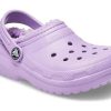 Crocs (TD) Crocs Classic Lined Clogs “Purple” 207009-5PR