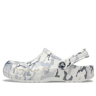 Crocs Unisex Bayaband Sandals – White Camo “Gray White” 206230-1D3