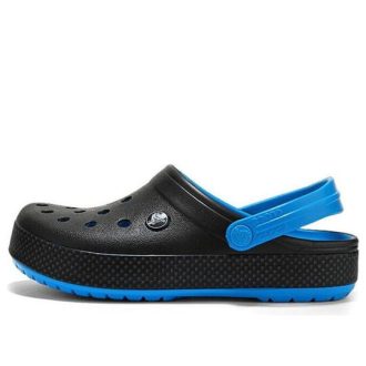 Crocs Wear-Resistant Lightweight Cozy Sports Unisex Black Blue Sandals “Black Blue” 205237-49S
