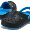 Crocs Wear-Resistant Lightweight Cozy Sports Unisex Black Blue Sandals “Black Blue” 205237-49S