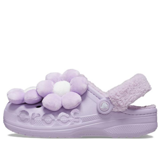 Crocs (WMNS) Baya Lined Fuzz Strap Singles Day “Purple White” 209234-90H