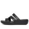 Crocs (WMNS) Boca Strappy Wedge Sandals “Black” 207434-001