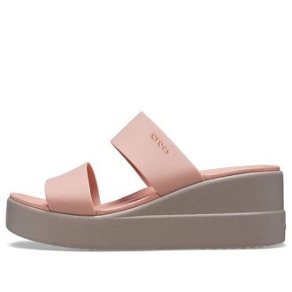 Crocs (WMNS) Brooklyn Lightweight Pale Pink Sandals 206219-6RL